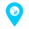 Laboratory location map pin pointer icon. Element of map point for mobile concept and web apps. Icon for website design and app de