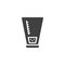 Laboratory measuring cup vector icon