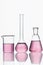 Laboratory Supplies. Glassware With Colorful Chemical Liquid