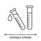 Laboratory test linear icon