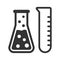 Laboratory tubes icon