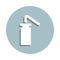 Laboratory, wash bottle badge icon. Simple glyph, flat vector of laboratory icons for ui and ux, website or mobile application