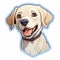 Labrador Retriever Puppy Cartoon Icon For Pet Lovers