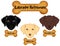 Labrador Retrievers, Black, Chocolate, Yellow Labs, Dog Bone Treats