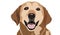 Labrador Vector Tracing Art Design Dog Portrait