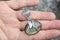 Labradorite pendant with silver ornaments