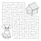 Labyrinth game and maze puzzle for children