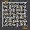 Labyrinth maze game with solution