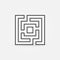 Labyrinth or maze icon