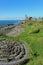 Labyrinth and ruined castle Dunure, South Ayrshire