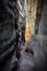 Labyrinth in sandstone cliffs