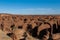 Labyrithe of rock formation called d`Oyo in Ennedi Plateau on Sahara dessert, Chad, Africa.