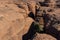 Labyrithe of rock formation called d`Oyo in Ennedi Plateau on Sahara dessert, Chad, Africa.