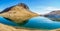 Lac Blanc near Etendard refuge on the way to Saint Sorlin glacier, France