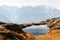 Lac de Cheserys lake in France Alps