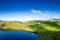 Lac De Lessy and Mountain landscape in The Grand-Bornand, France