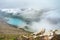 Lac de Moiry with clouds