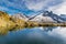 Lac des Cheserys And Mountain Range - France