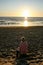 Lacanau ocean beach sunrise
