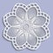 Lace 3D mandala, decorative flower, lace doily, decorative snowflake, lace pattern, arabic ornament, indian ornament