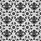 Lace background, black ornamental