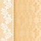 Lace beige square