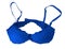 Lace brassiere isolated - dark blue