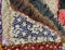 Lace fabric inset embroidery antique quilt