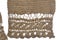 Lace knitted scarf brown fashion