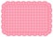 Lace Place Mat, Pink Quilted Eyelet