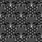 Lace textured vintage Damask love seamless pattern. Black and white elegance ornamental floral background. Grid lattice patterned