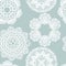 Lace white seamless mesh pattern.