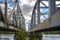 `Lachapelle Bridge`, in French Pont Lachapelle, Also known as Cartierville Bridge seen from under