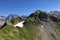 Lachenstock Mountain above the valley Wagital and alpine Lake Wagitalersee Waegitalersee, Innerthal - Canton of Schwyz