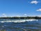 Lachine Rapids view seen from the Rapids Park in Montreal, Quebec, Canada on s sunny summer day