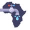 Lack of clean drinking water on the African continent.