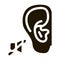 Lack of Hearing Deafness Icon Vector Glyph Illustration