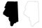 Lackawanna County, Commonwealth of Pennsylvania U.S. county, United States of America, USA, U.S., US map vector illustration,