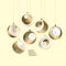 Laconic gold xmas ornament baubles