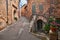 Lacoste, Vaucluse, Provence, France: ancient alley in the old to