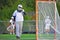 Lacrosse Goalie wiping his face