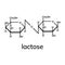 Lactose chemical formula