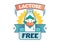 Lactose Free Diet vector badge illustration