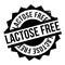 Lactose Free rubber stamp