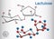 Lactulose molecule. It is used in the treatment of constipation.