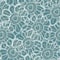 Lacy floral dotted seamless vector pattern in teal colors