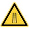 Ladder and danger sign