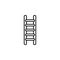 Ladder line icon. vector