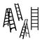 Ladder silhouette illustration isolated sign symbol