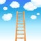 Ladder In Sky. Vector